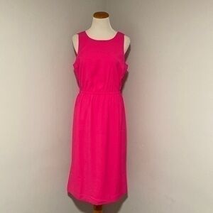 🆕 JCrew Bright Pink Midi Dress